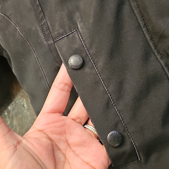 Canada Goose Black Hooded Coat - Picture 4 of 15
